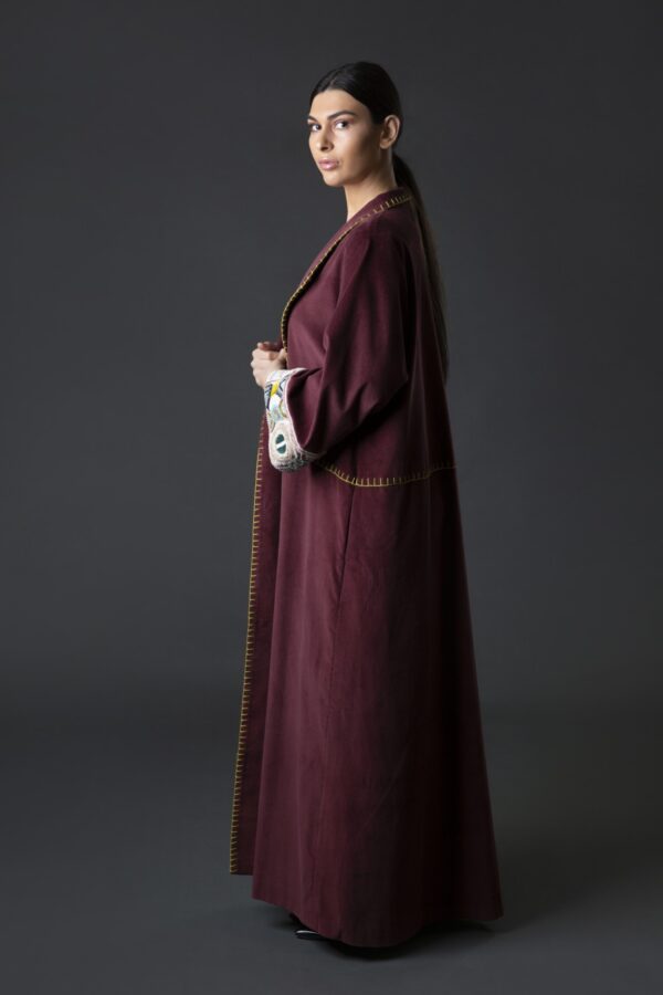 Velvet Corduroy Abaya - Image 3