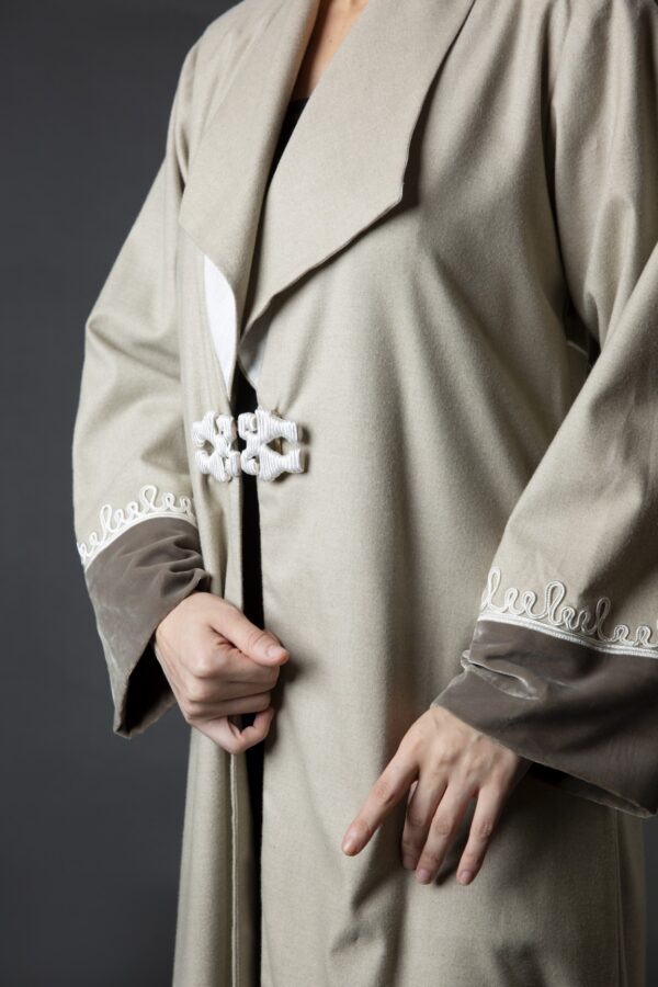 Cashmere Winter Fabric Abaya - Image 4