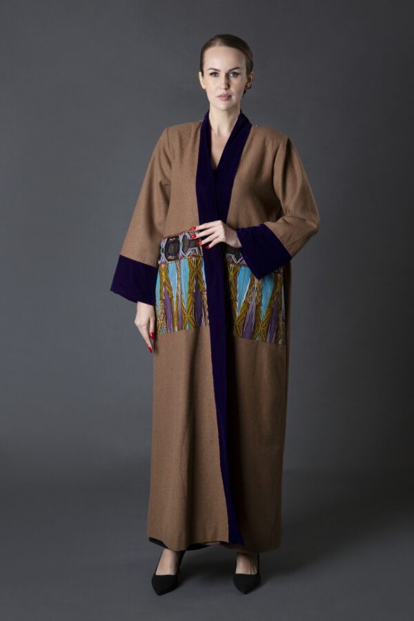 African Inspired Winter Fabric Abaya