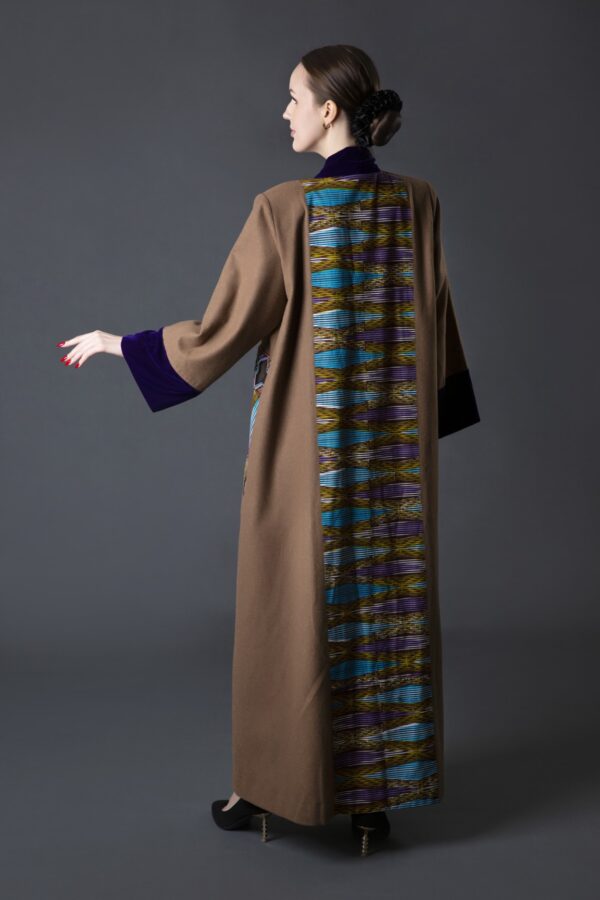 African Inspired Winter Fabric Abaya - Image 3