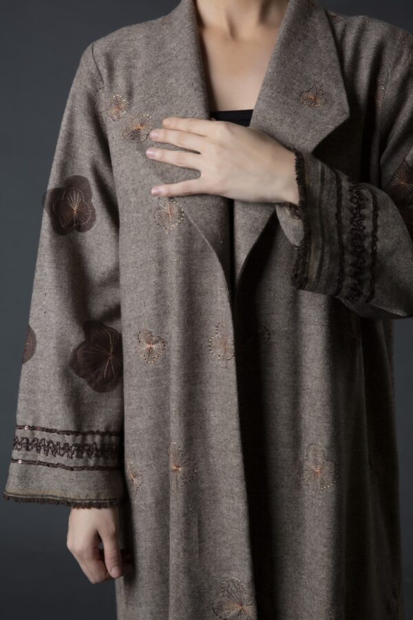 Coat Style Winter Abaya - Image 2