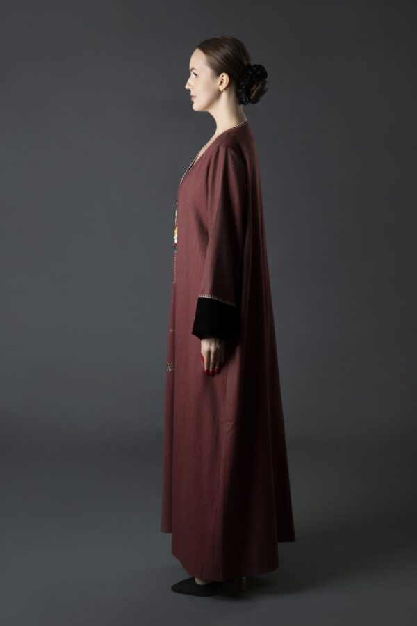 Vibrant Egyptian Motif Winter Abaya