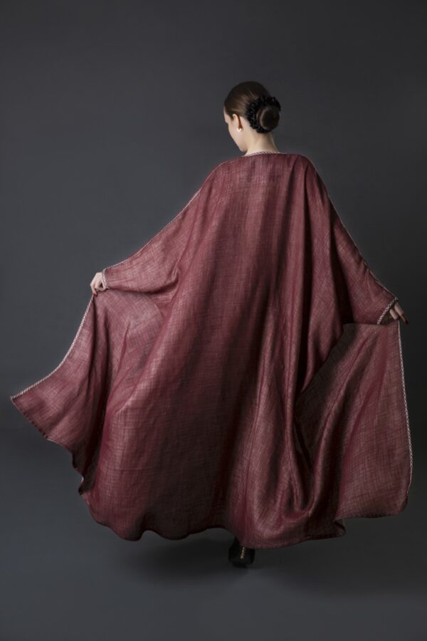 Free Size Maroon Abaya - Image 4