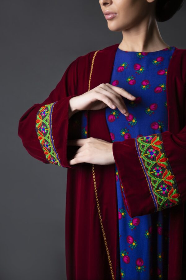 Velvet Jacket with Inner Galabiya - Image 3