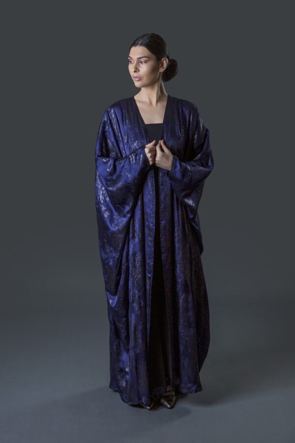 Silk Abaya with Zari Design