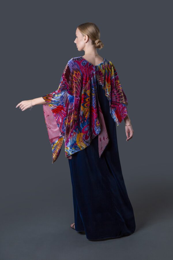 Velvet Galabiya (Asymmetric Cape) - Image 3