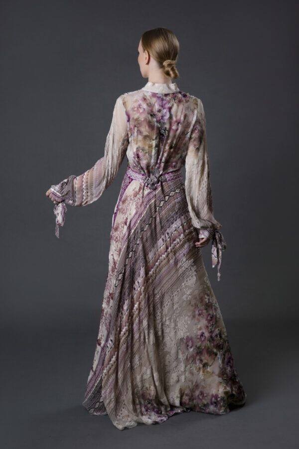 Printed Velvet Dress - Image 3