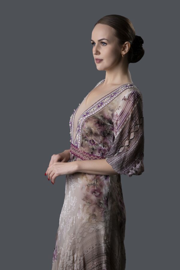 Floral and Geometric Dress - Image 3