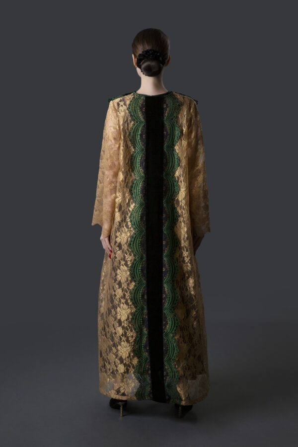 Cape Dress (Gold & Black) - Image 3