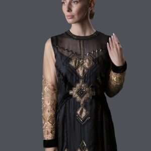 Eterna long dress black