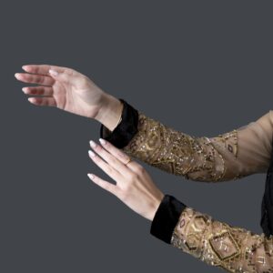 Silk long shirt white