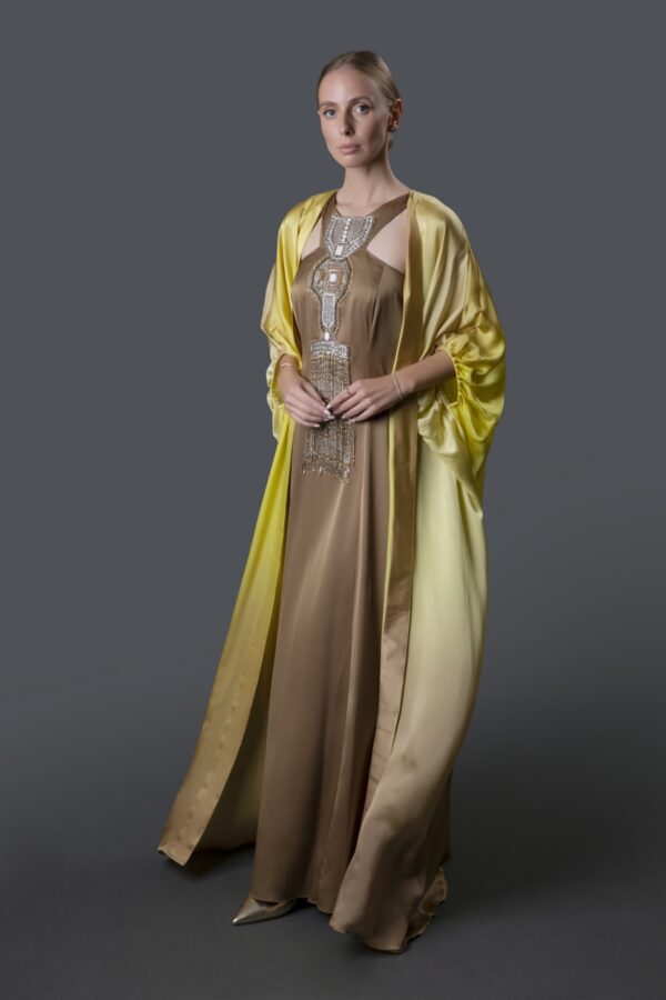 Cape Dress (Yellow & Ochre)