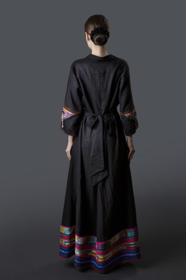 Collar Style Linen Dress - Image 3