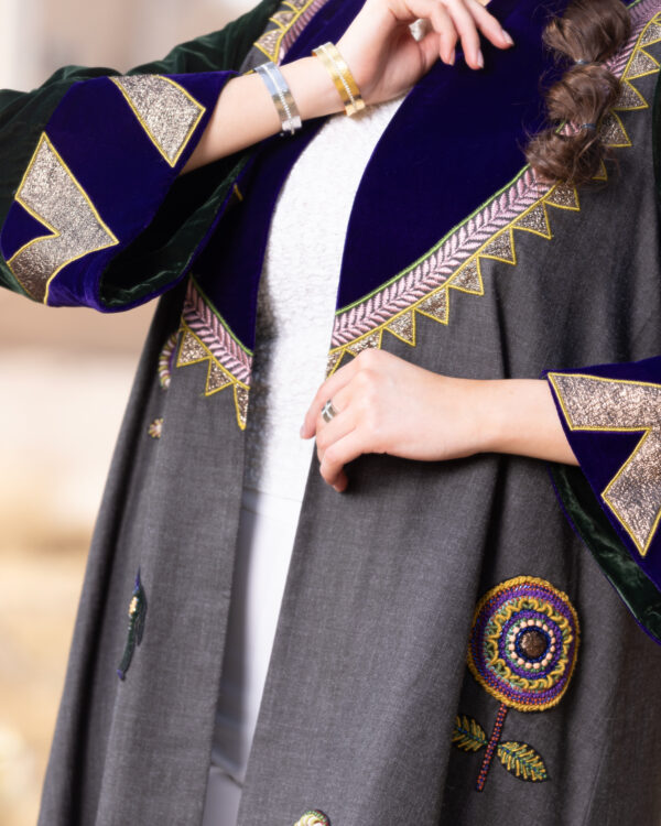 Al Ula Kashta Abaya- Colorful Patches - Image 5