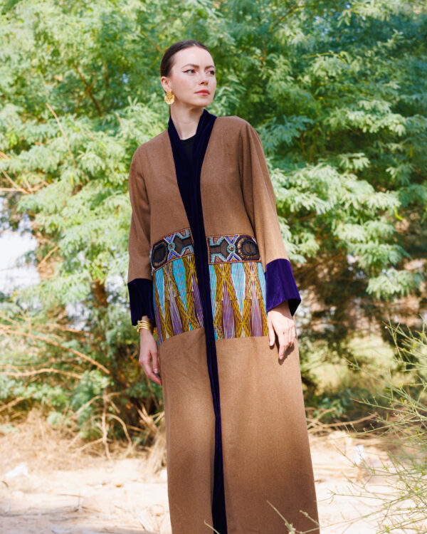 Al Ula Kashta Abaya- African Print