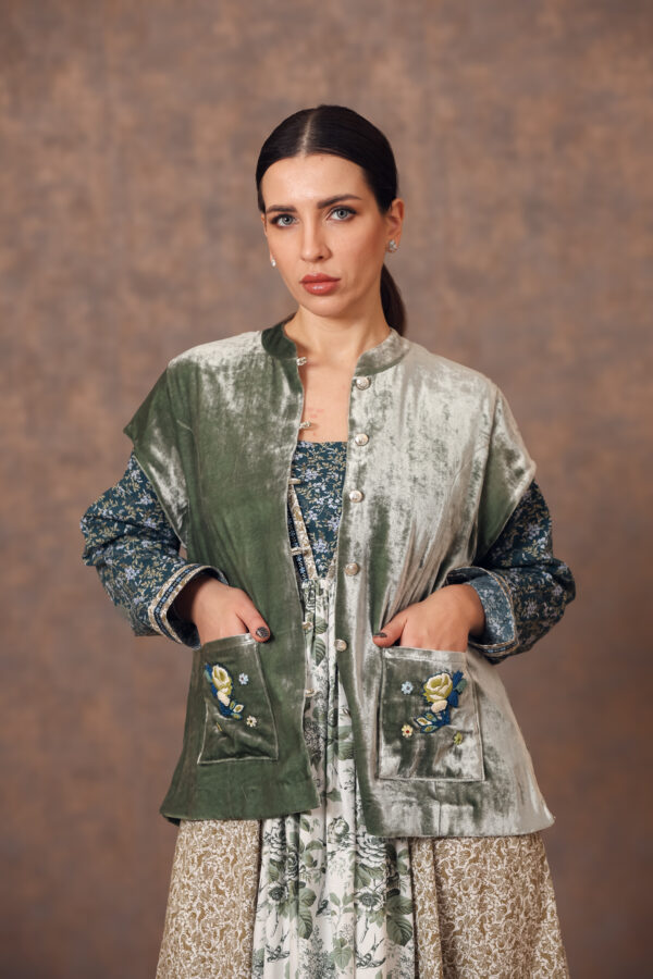 Patchwork Bloom Galabiya Set - Image 3